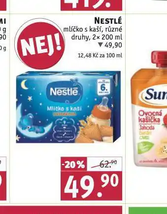 Rossmann Nestlé mlíčko s kaší nabídka