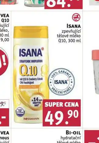 Rossmann Isana zpevňující tělové mléko nabídka