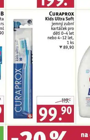 Rossmann Curaprox kids ultra soft jemný zubní kartáček nabídka