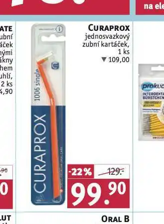 Rossmann Curaprox jednosvazkový zubní kartáček nabídka