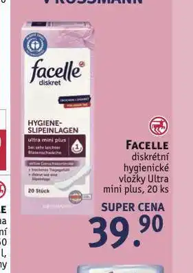 Rossmann Facelle diskrétní hygienické vložky nabídka