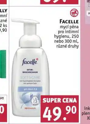 Rossmann Facelle mycí pěna nabídka