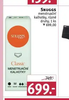 Rossmann Snuggs menstruační kalhotky nabídka
