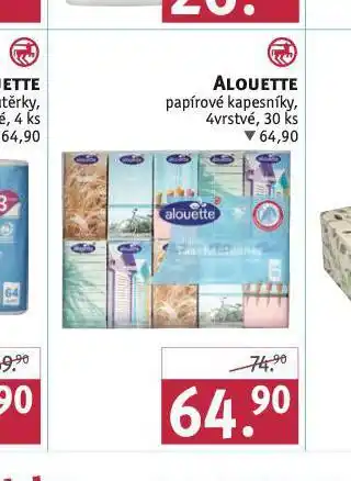 Rossmann Alouette papírové kapesníky nabídka