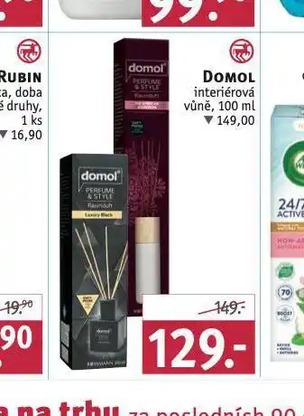 Rossmann Domol interiérová vůně nabídka