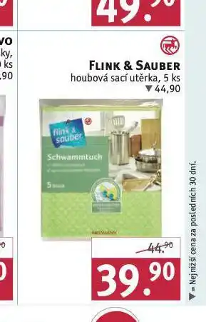 Rossmann Flink& sauber houbová sací utěrka nabídka