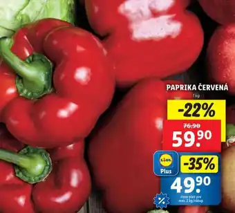 Lidl Paprika červená nabídka