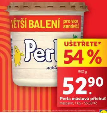 Lidl Perla máslová příchuť nabídka