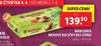 Lidl Marlenka medové kuličky bez lepku nabídka