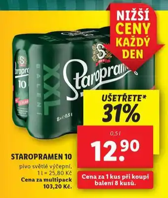 Lidl Pivo staropramen nabídka
