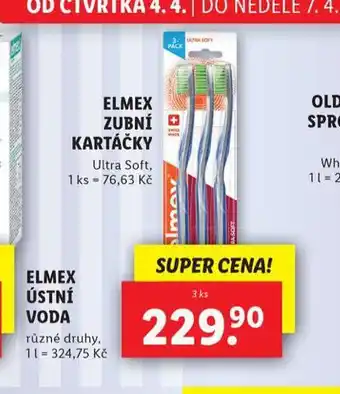 Lidl Elmex zubní kartáček nabídka