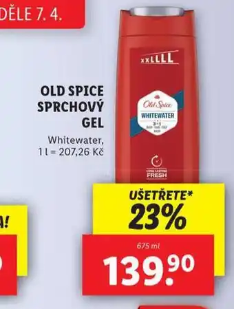 Lidl Old spice sprchový gel nabídka