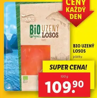 Lidl Bio losos uzený nabídka