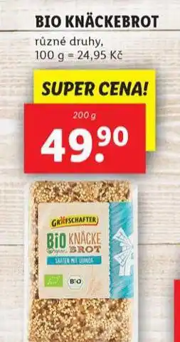 Lidl Bio knackebrot nabídka