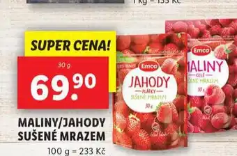 Lidl Jahody sušené mrazem nabídka