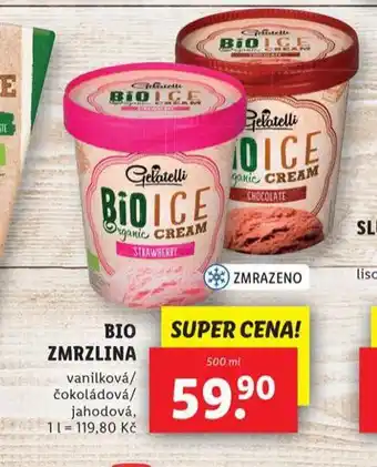 Lidl Bio zmrzlina nabídka