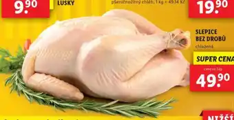 Lidl Slepice bez drobů nabídka