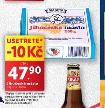 Lidl Jihočeské máslo nabídka