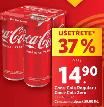 Lidl Coca-cola zero nabídka