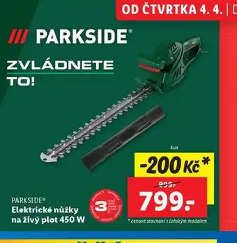 Lidl Elektrické nůžky na živý plot 450 w nabídka