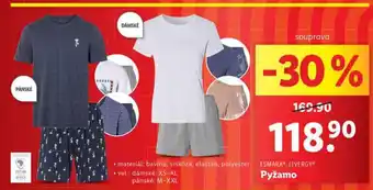 Lidl Pyžamo nabídka