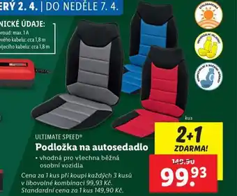 Lidl Podložka na autosedadlo nabídka