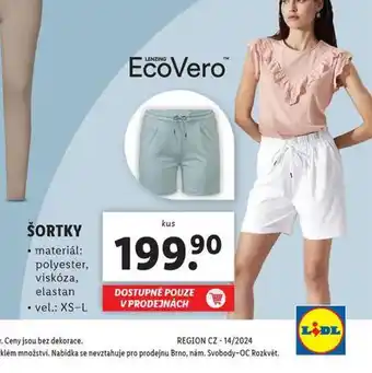 Lidl Šortky nabídka