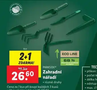 Lidl Zahradní nářadí nabídka