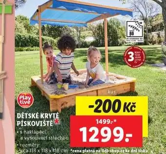 Lidl Dětské kryté pískoviště nabídka