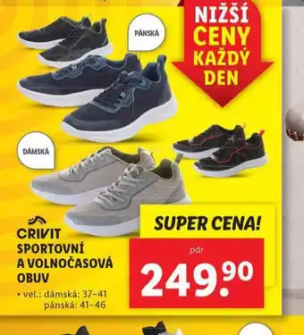 Lidl Sportovní a volnočasová obuv nabídka