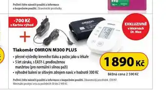 Dr. Max Tlakoměr omron m300 plus nabídka