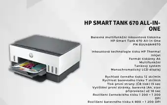 Planeo Elektro HP SMART TANK 670 ALL-IN- ONE nabídka