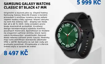 Planeo Elektro SAMSUNG GALAXY WATCH6 CLASSIC BT BLACK 47 MM nabídka