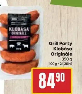 Billa Grill Party Klobása Originále nabídka