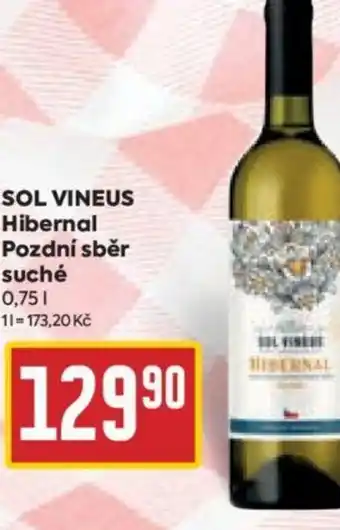 Billa SOL VINEUS Hibernal Pozdní sběr suché 0,75L nabídka