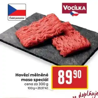 Billa Hovězí mělněné maso speciál nabídka