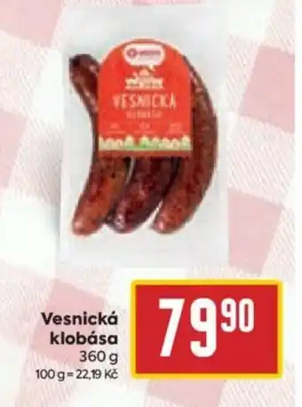 Billa Vesnická klobása nabídka