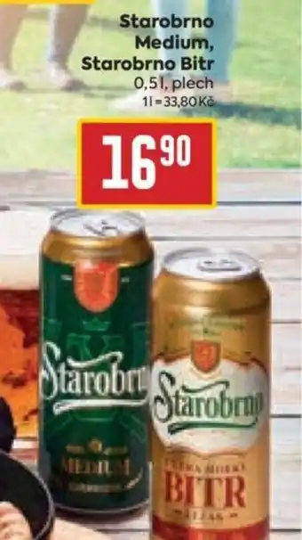 Billa Starobrno Medium, Starobrno Bitr 0,5L nabídka