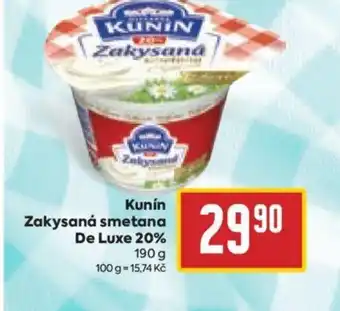 Billa Kunín Zakysaná smetana De Luxe 20% nabídka