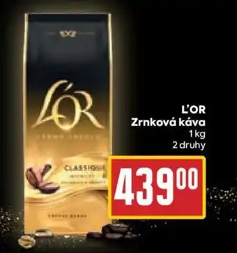 Billa L'OR Zrnková káva nabídka