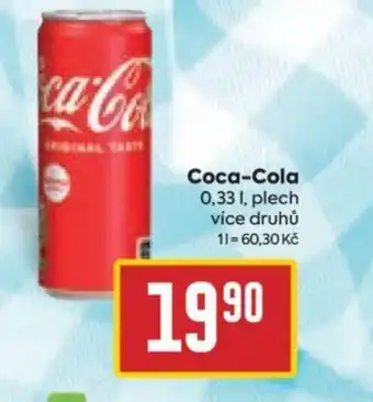 Billa Coca-Cola 0.33L nabídka