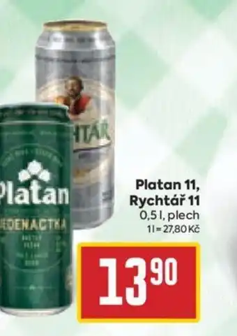 Billa Platan 11, Rychtář 11 0,5L nabídka