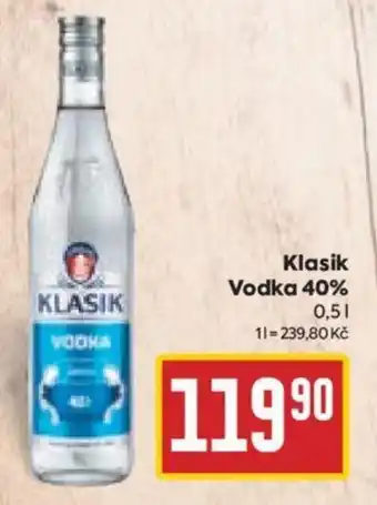 Billa Klasik Vodka 40% 0.5L nabídka