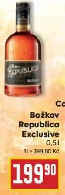 Billa Božkov Republica Exclusive 0,5L nabídka