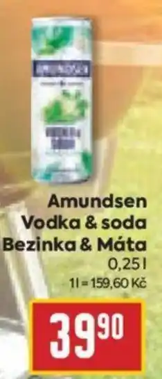 Billa Amundsen Vodka & soda Bezinka & Máta 0.25L nabídka