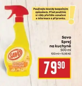 Billa Savo Sprej na kuchyně 500 ml nabídka