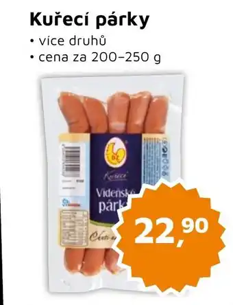 Můjobchod Kuřecí párky nabídka