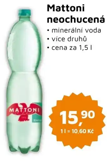 Můjobchod Mattoni neochucená 1.5L nabídka
