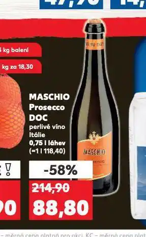 Kaufland Maschio prosecco doc nabídka