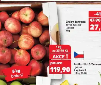 Kaufland Jablka nabídka